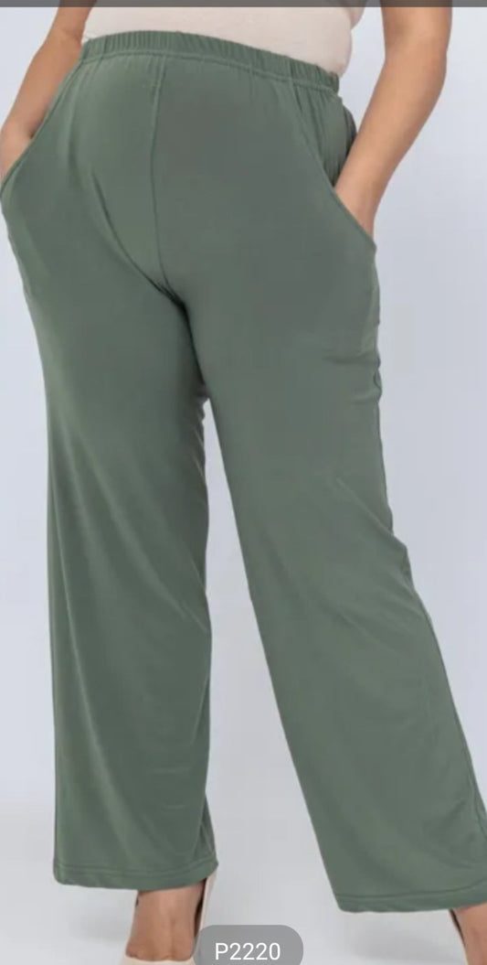 PANTALON ÉLASTANNE KAKI